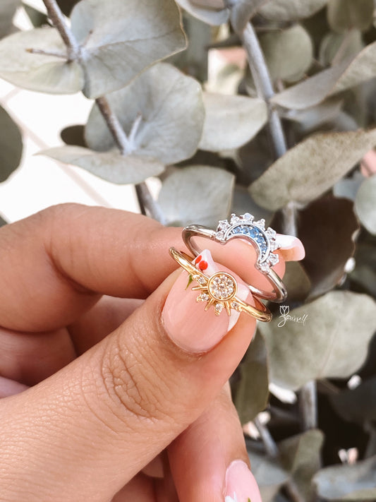 Anillo Luna&Sol 🌙🌞 (precio por set)