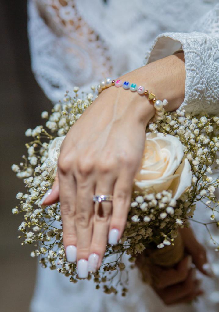 Pulsera de Perlas e Inicial