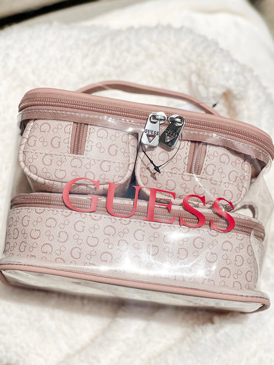 Cosmetiquera de 3 piezas GUESS