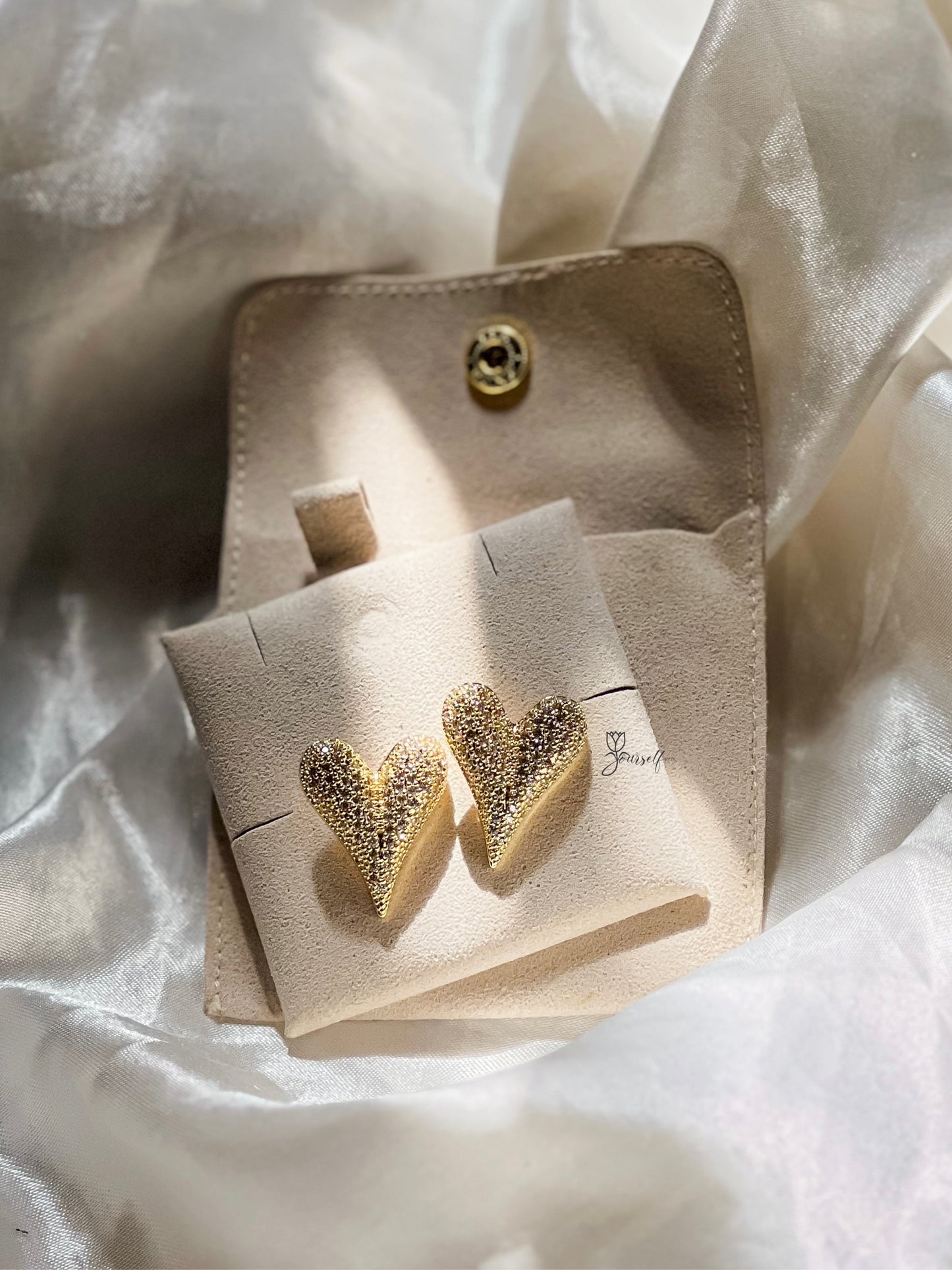 Aritos Corazón Brillante